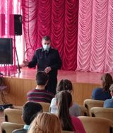 Профилактическая беседа с инспектором ГИБДД Н.В.Котяш
